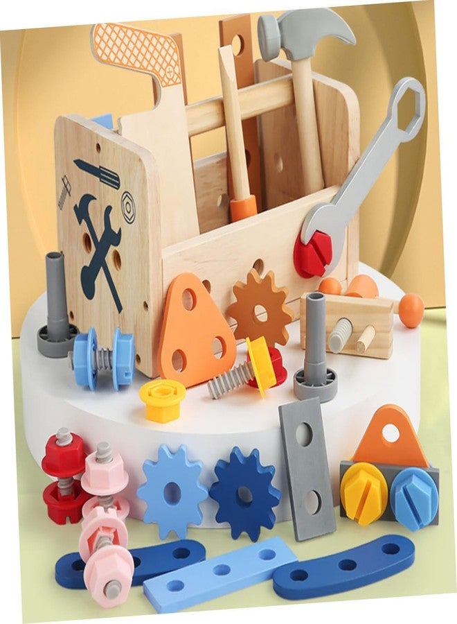 BeFunky Simulation Toolbox Toy for Kids | Tool Set for Kids Interactive Pretend Play Toy | Wooden Learning Toy for Children Toddler - Image 5